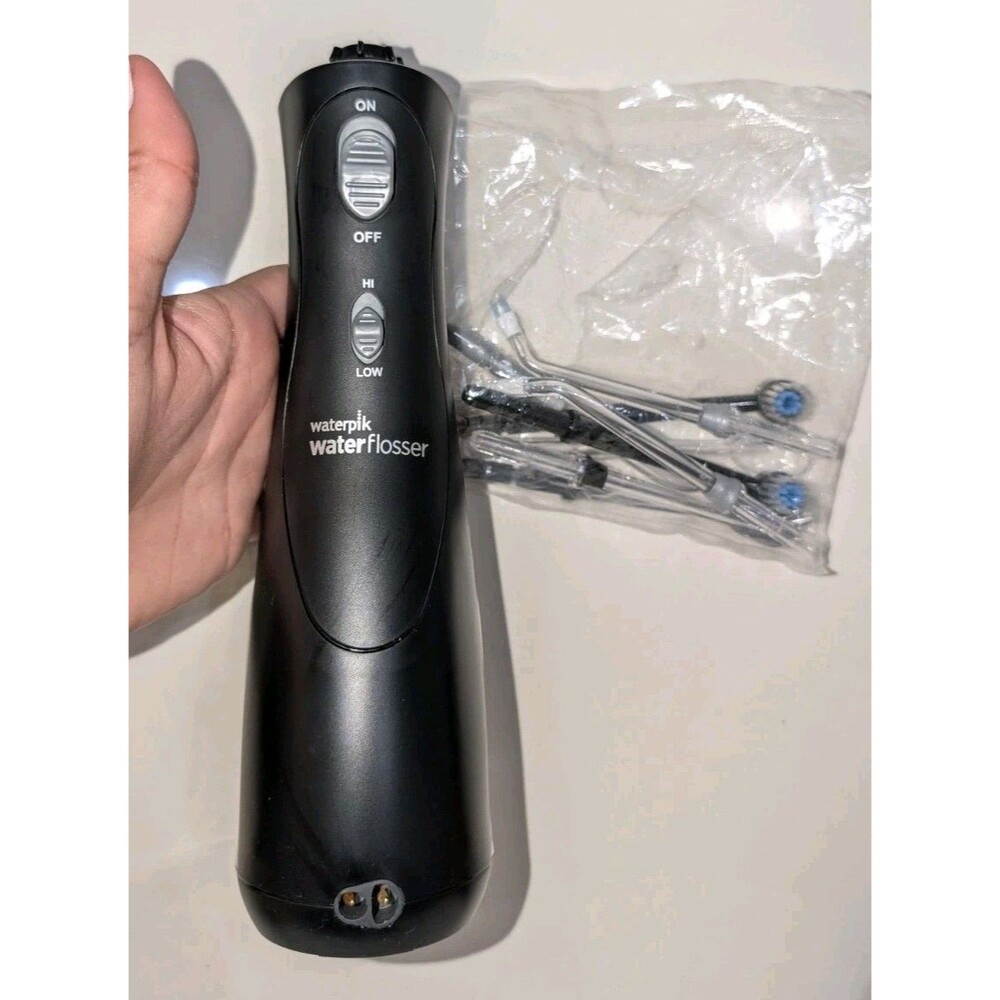 Waterpik Cordless Advanced Water Flosser Black - Open Box but Completed.